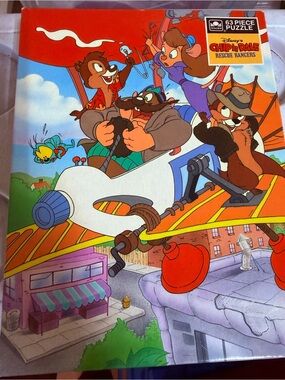 Vintage 1990 Golden Disney Chip n Dale Rescue Rangers Puzzle 63 pieces chipmunks